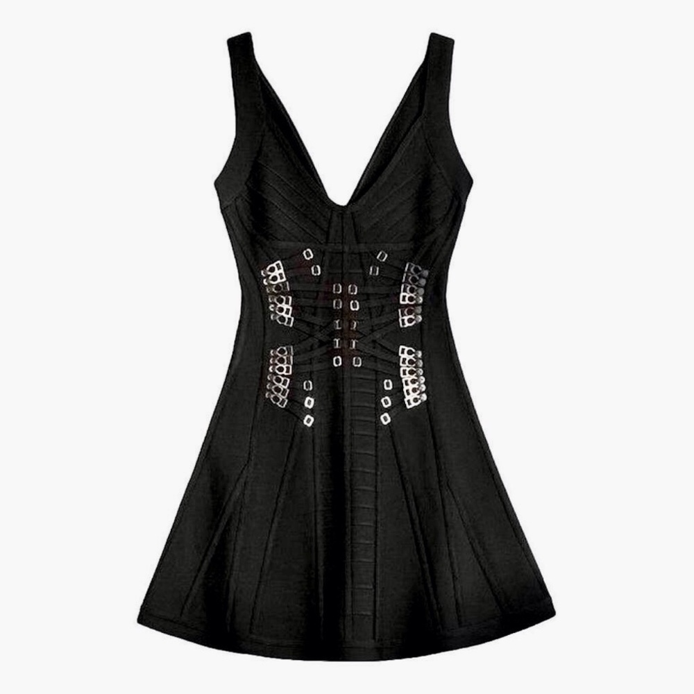 Herve Leger little black dress L